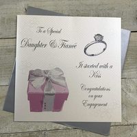 Daughter & Fiance Large Engagement Card (XPD5p)