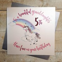 Granddaughter 5th BirthdayLarge Card (XR34-5gd)