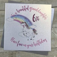 Granddaughter, 6th Birthday Large Birthday Card (XR34-6gd)