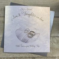 SON & DAUGHTER IN LAW - WEDDING DAY CARD RING PILLOW (XVN39-sd)