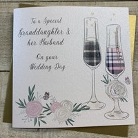 GRANDDAUGHTER & HUSBAND- TARTAN FLUTES WEDDING (D192)