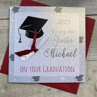 PERSONALISED GRADUATION BROTHER - A SCROLL