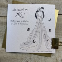 MARRIED IN 2024 WEDDING CARD - COUPLE (D53)