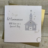 1ST COMMUNON CHURCH CARD (D162)