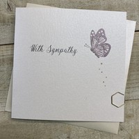 SYMPATHY BUTTERFLY CARD (D110)