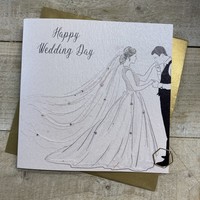 COUPLE WEDDING CARD - KISS HAND (D76)
