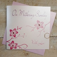 WITH LOVE  PINK FLOWERS MOTHERS DAY CARD (MB11)