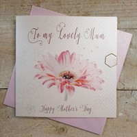PINK GERBERA TO MY LOVELY MUM MOTHERS DAY CARD (MB4)