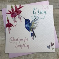 GRAN THANK YOU FOR EVERYTHING, HUMMINGBIRD MOTHER'S DAY CARD (M20-8-GRAN)
