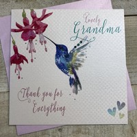 GRANDMA THANK YOU FOR EVERYTHING, HUMMINGBIRD MOTHER'S DAY CARD (M20-8-GM)