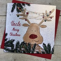 UNCLE - REINDEER WITH LIGHTS CHRISTMAS CARD (C23-116)