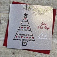 SON & HIS WIFE - TREE DECORATION CHRISTMAS CARD (C23-117)