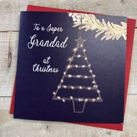 SUPER GRANDAD - TREE DECORATION CHRISTMAS CARD (C23-123)