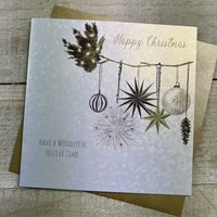 CHRISTMAS CARD - BAUBLES  (C23-26)