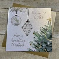 SPECIAL SISTER - BAUBLES CHRISTMAS CARD (C23-36)