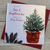 SON & DAUGHTER-IN-LAW - CHRISTMAS TREE CHRISTMAS CARD (C23-42)