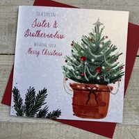 SISTER & BROTHER-IN-LAW - CHRISTMAS TREE CHRISTMAS CARD (C23-64)