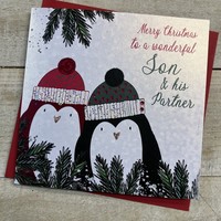 SON & HIS PARTNER - TWO PENGUINS CHRISTMAS CARD (C23-74)