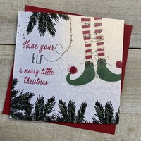 CHRISTMAS CARD - ELF LEGS  (C23-9)
