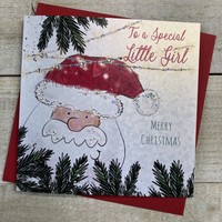 SPECIAL LITTLE GIRL - FATHER CHRISTMAS CHRISTMAS CARD (C23-95)