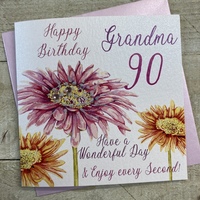 GRANDMA 90TH BIRTHDAY - GERBERAS (WBA90-GMA)