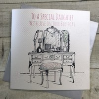 DAUGHTER BIRTHDAY, DRESSING TABLE (XE8b)
