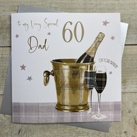 DAD 60TH BIRTHDAY, GOLD CHAMPS LARGE CARD (XS353-D60)