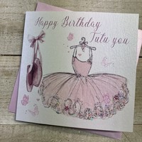BIRTHDAY CARD, BALLERINA TUTU & BALLET SHOES (D201)