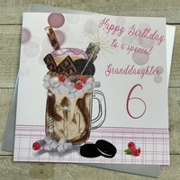 GRANDDAUGHTER 6TH BIRTHDAY, FREAK SHAKE (XRA7-6GD)