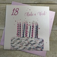 18TH BIRTHDAY, CAKE & CANDLES (B123-18)