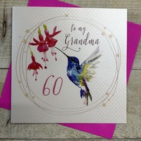 GRANDMA 60TH BIRTHDAY, HUMMINGBIRD (SP60-60)