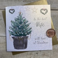 WIFE - CHRISTMAS TREE CHRISTMAS CARD (C23-129)