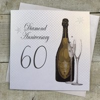 DIAMOND,60TH WEDDING ANNIVERSARY, GREEN BOTTLE (A60 - SALE)